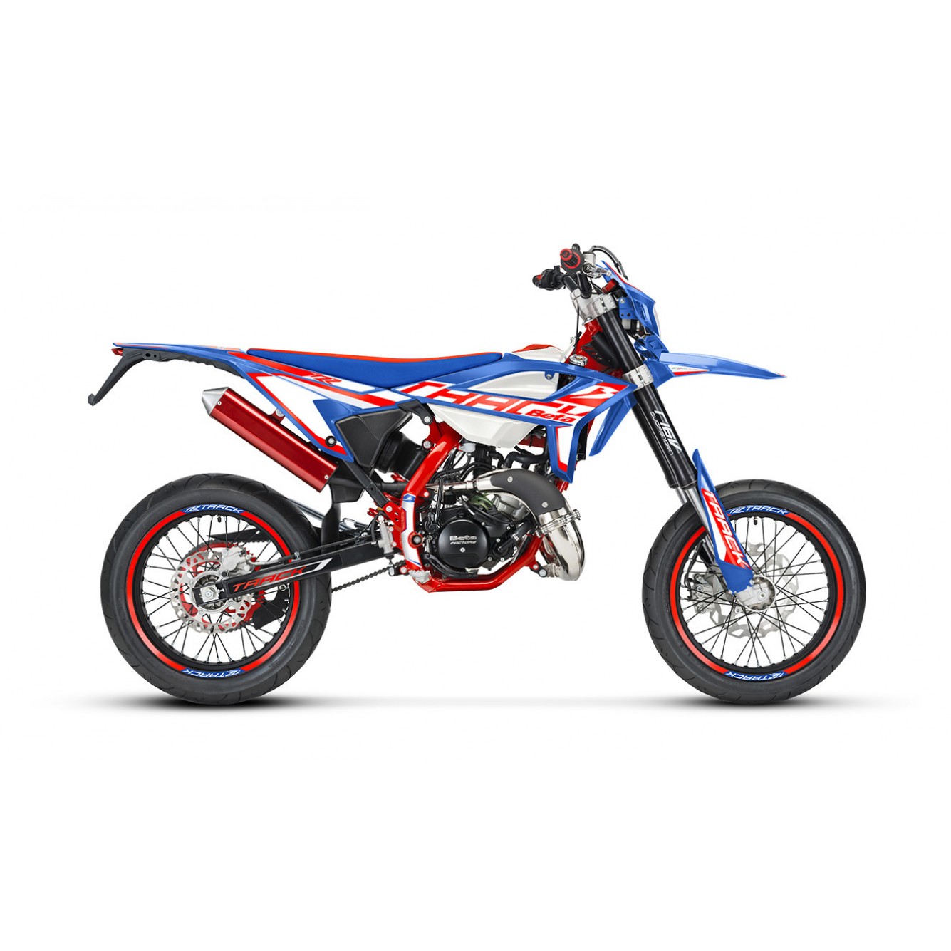 Beta | Brommer Motard RR 2T 50cc TRACK Blauw Rood